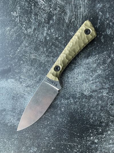 Hunter V2 - OD Green & Orange Handle w/ Stonewash Blade *48197