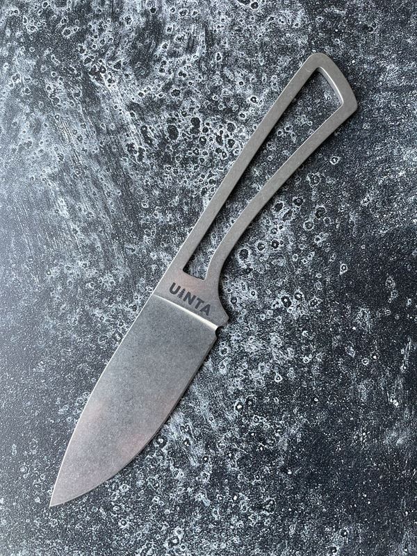 Lightweight V2 - Stonewash Blade w/ Orange Sheath